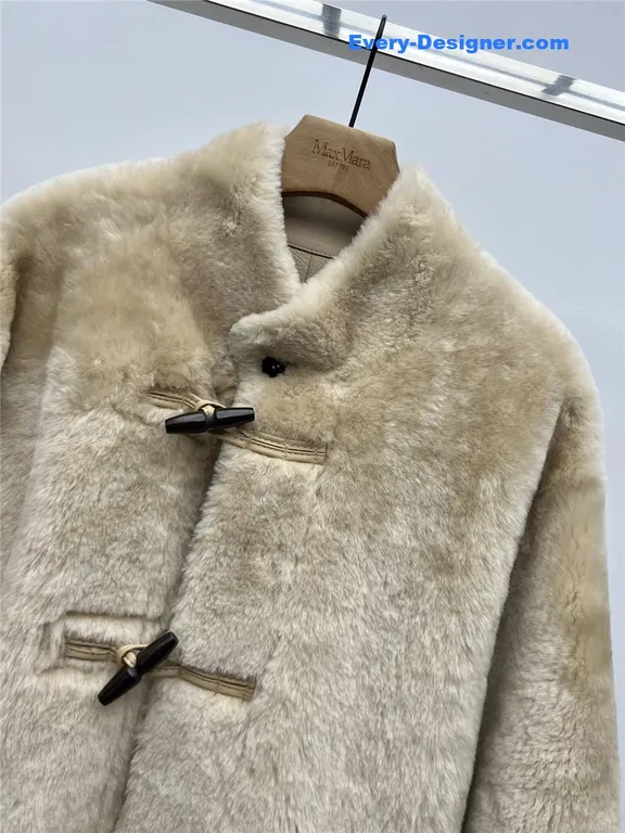 Maxmara mid-length shearling coat